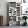 Hanah Home Estantería Moderna Blanco y Nogal